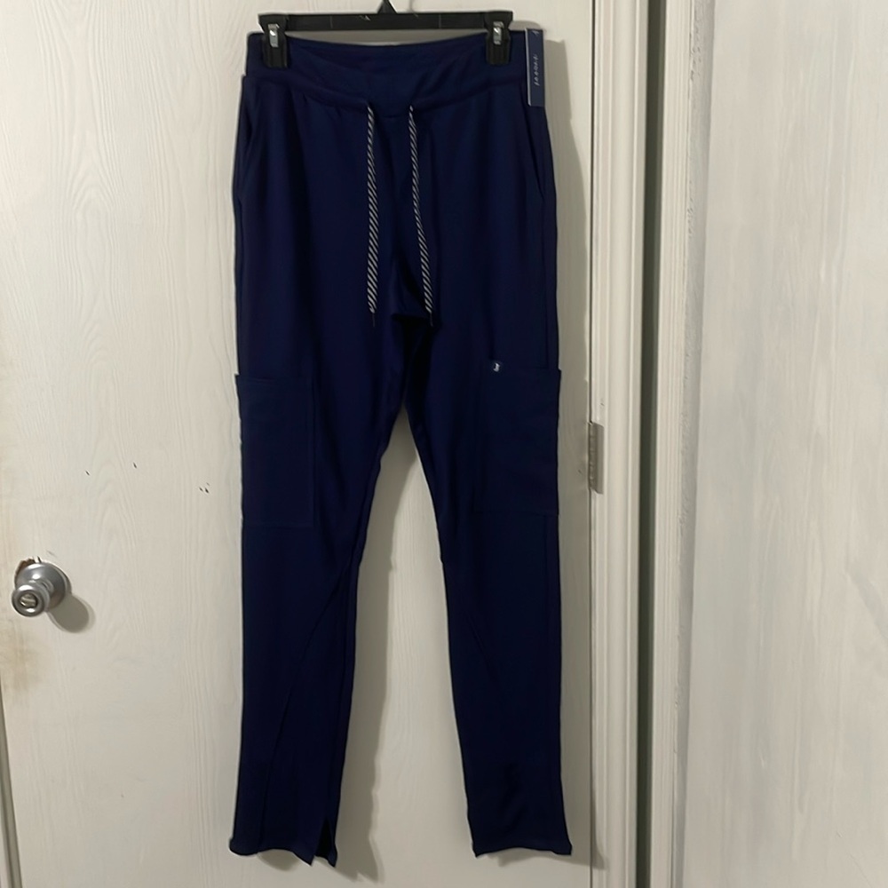 Jaanuu NWT Scrub Navy Legging Pants Size Small Tall - Picture 3 of 13